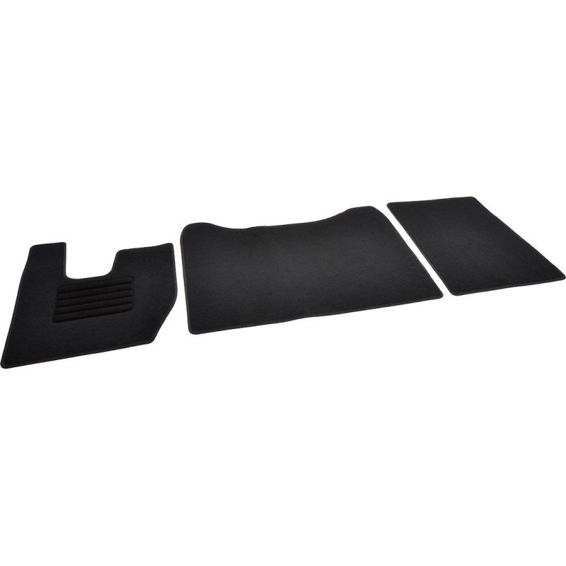 Autokoberce textilní přesné černé / černé obšití - Iveco S-Way (2019-2023) 3-sedadla