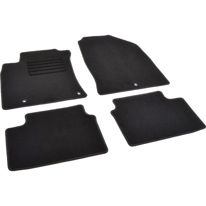 Autokoberce textilní přesné černé / černé obšití - Kia Ceed III (Typ CD) (2018-2023) 5-sedadel