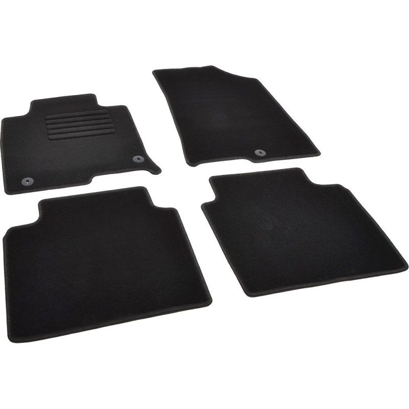 Autokoberce textilní přesné černé / černé obšití - Kia Optima III (Typ TF) (2010-2015) 5-sedadel