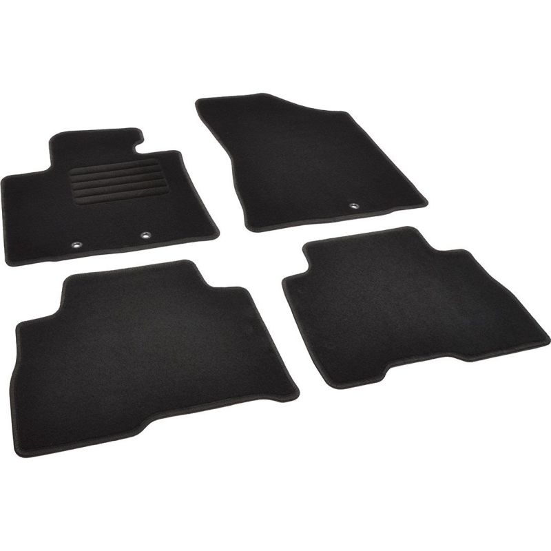 Autokoberce textilní přesné černé / černé obšití - Kia Sorento II (Typ XM) (2013-2014) 5-sedadel