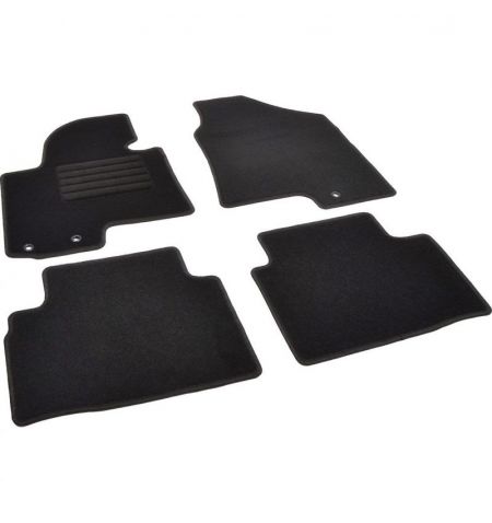 Autokoberce textilní přesné černé / černé obšití - Kia Sportage III (Typ SL) (2010-2016) 5-sedadel | Filson Store