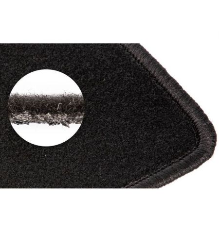 Autokoberce textilní přesné černé / černé obšití - Mazda 5 II (Typ CW) (2010-2018) 5-sedadel | Filson Store
