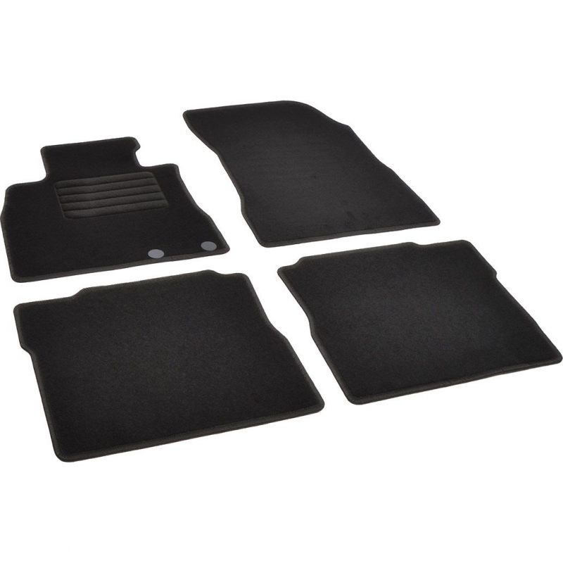 Autokoberce textilní přesné černé / černé obšití - Nissan Note II (Typ E12) (2012-2020) 5-sedadel