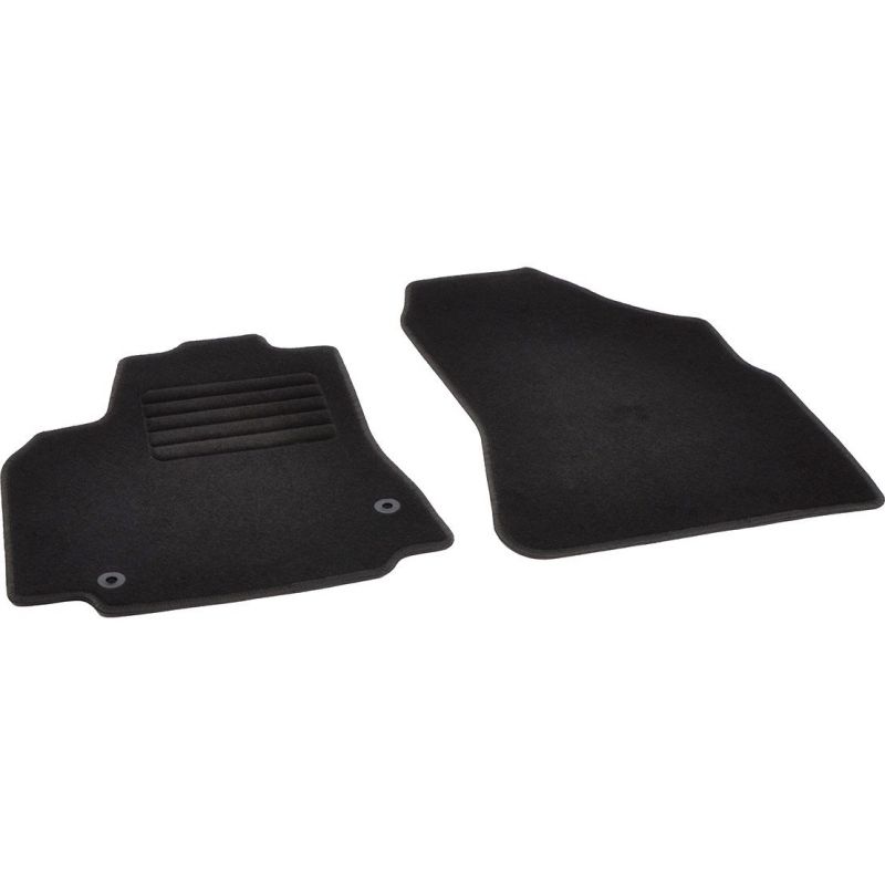 Autokoberce textilní přesné černé / černé obšití - Peugeot Partner II (Typ B9) (2008-2018) 2-sedadla