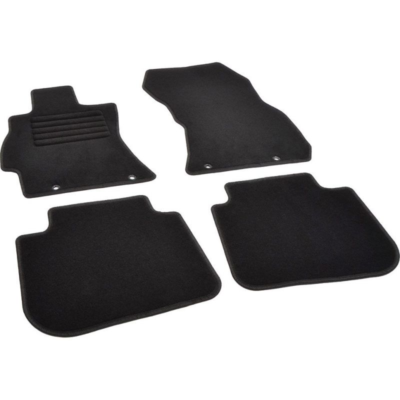 Autokoberce textilní přesné černé / černé obšití - Subaru Outback V (Typ BS) (2015-2021) 5-sedadel