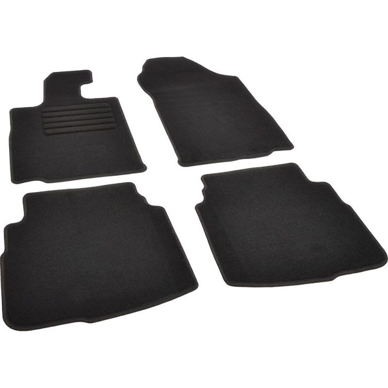 Autokoberce textilní přesné černé / černé obšití - Subaru Outback VI (Typ BT) (2019-2023) 5-sedadel