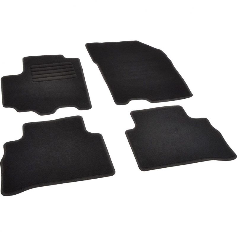 Autokoberce textilní přesné černé / černé obšití - Suzuki Vitara IV (Typ LY) (2015-2023) 5-sedadel