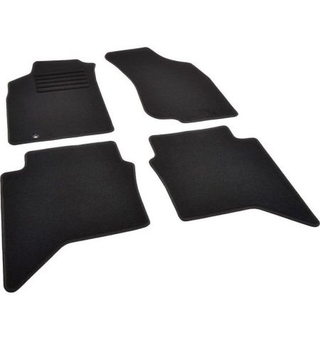 Autokoberce textilní přesné černé / černé obšití - Toyota Hilux VII (Typ AN30) ExtraCab (2011-2015) 5-sedadel | Filson Store
