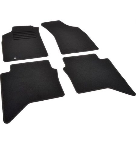 Autokoberce textilní přesné černé / černé obšití - Toyota Hilux VII (Typ AN30) SingleCab (2011-2015) 5-sedadel | Filson Store