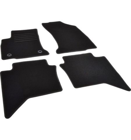 Autokoberce textilní přesné černé / černé obšití - Toyota Hilux VIII (Typ AN130) (2015-2023) 5-sedadel | Filson Store