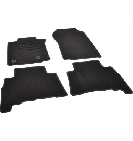 Autokoberce textilní přesné černé / černé obšití - Toyota Land Cruiser Prado (Typ J150) (2013-2023) 5-sedadel | Filson Store