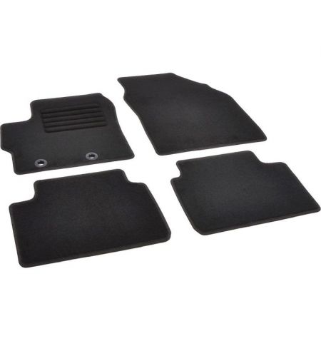 Autokoberce textilní přesné černé / černé obšití - Toyota Yaris IV (Typ XP210) (2020-2023) 5-sedadel | Filson Store