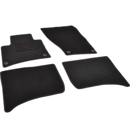 Autokoberce textilní přesné černé / černé obšití - Volkswagen Touareg II (Typ 7P) (2010-2018) 5-sedadel | Filson Store
