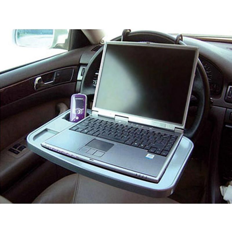 Multifunkční podložka / držák na notebook - na volant a opěrky hlavy