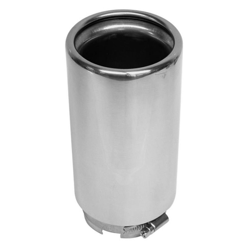 Koncovka výfuku Inox kulatá - průměr 55-66mm / délka 140mm