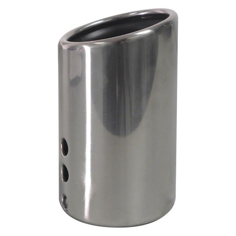 Koncovka výfuku Inox kulatá - průměr 35-50mm / délka 140mm