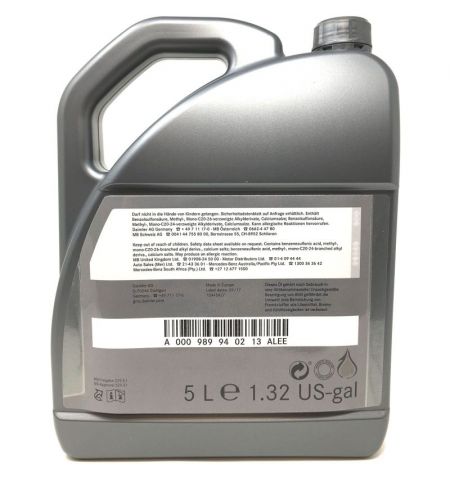 Syntetický motorový olej originální Mercedes Benz 5W-30 229.51 5l | Filson Store