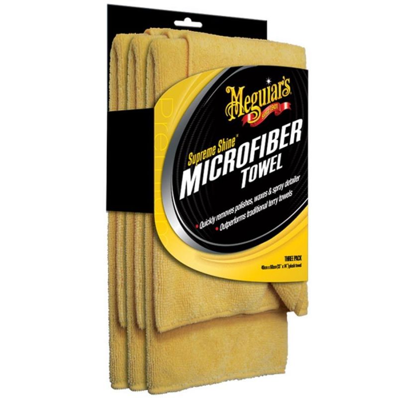 Meguiars Supreme Shine Microfiber Towel 3-pack - Mikrovláknové utěrky 3ks