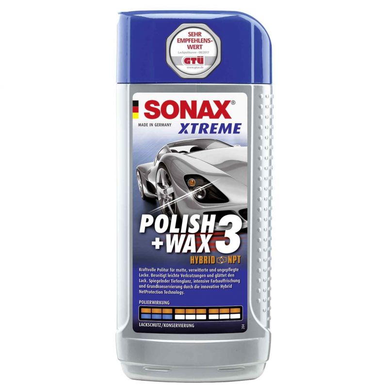 Sonax Xtreme Polish and Wax 3 Hybrid NPT 250ml