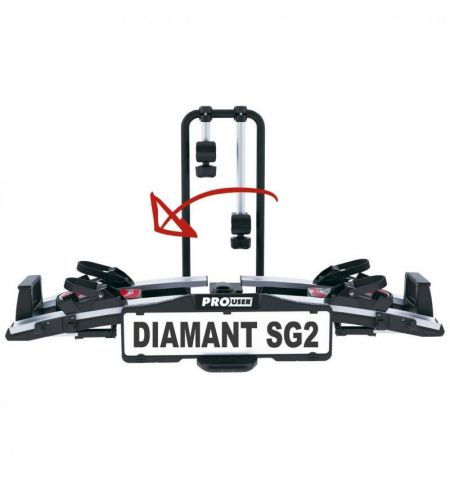Nosič na tažné zařízení na 2 kola / elektrokola Pro User Diamant SG2 Plus - sklopný skládací | Filson Store