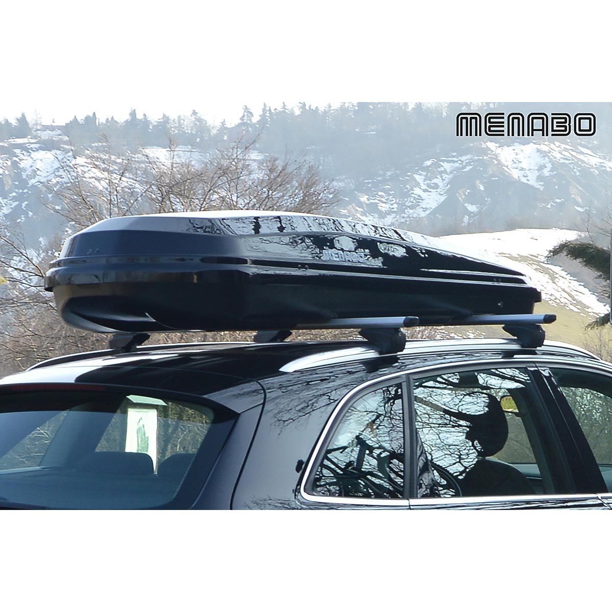 Menabo diamond 500 duo roof box carrier best sale