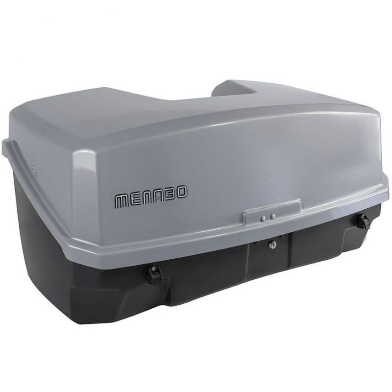 Zadní box na nosič na tažné zařízení Menabo Nekkar - objem 300l / uzamykací / šedý