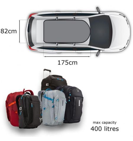 Střešní box Thule Touring M - objem 400l / oboustranné otevírání / černý | Filson Store