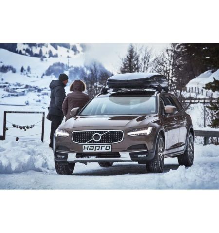Střešní box Hapro Nordic 10.8 Brilliant Black - objem 460l / oboustranné otevírání / černá lesklá | Filson Store