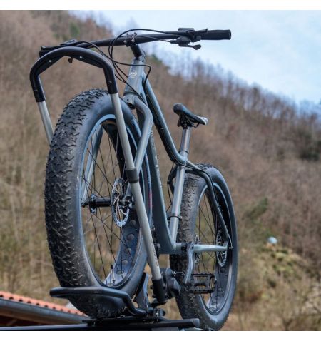 Střešní nosič na 1 jízdní kolo / elektrokolo / Fatbike Menabo Chrono - aluminium / zamykací | Filson Store