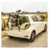 Nosič na 3 jízdní kola na zadní / páté dveře Menabo Mistral - pozinkovaná ocel / vhodný pro Fatbike a kola s širokými plášti ...