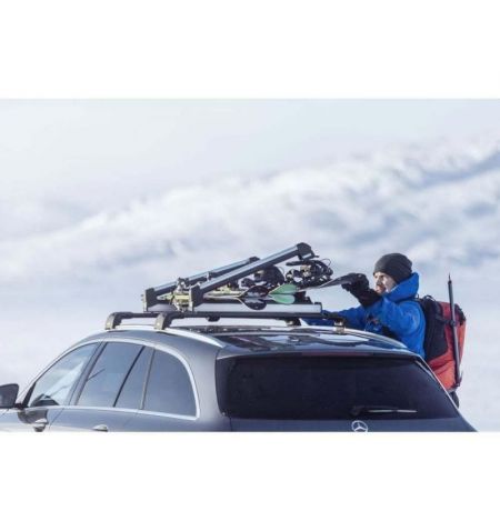 Střešní nosič lyží a snowboardů Thule SnowPack L Black - na 6 párů lyží / 4 snowboardy / aluminium / uzamykací | Filson Store