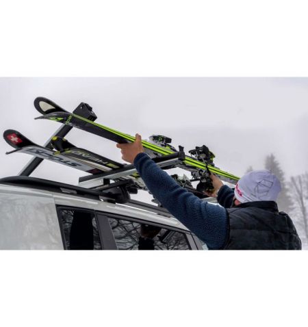 Střešní nosič lyží a snowboardů Menabo Yelo 6 - na 6 párů lyží / 4 snowboardy / výsuvný mimo vozidlo / uzamykací | Filson Store
