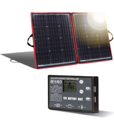 Solární panely rozkládací přenosné s PWM regulátory 330W 12V/24V 3ks 106x73cm - do auta / na kempování | Filson Store