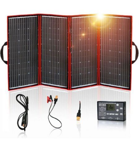 Solární panely rozkládací přenosné s PWM regulátory 640W 12V/24V 2ks 194x95cm - do auta / na kempování | Filson Store