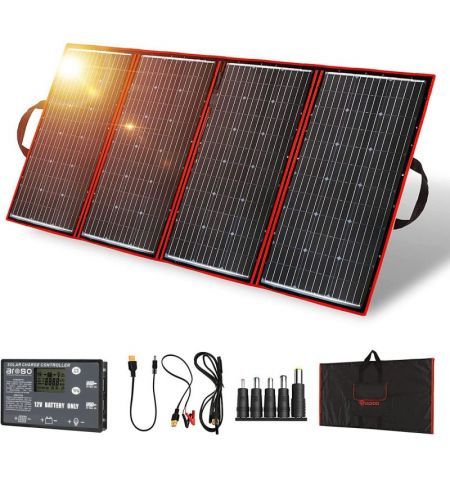 Solární panely rozkládací přenosné s PWM regulátory 640W 12V/24V 2ks 194x95cm - do auta / na kempování | Filson Store