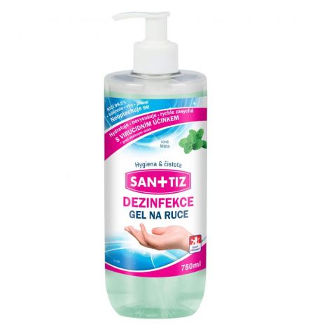 Dezinfekční gel na ruce / dezinfekce Sanitiz 750ml - parfém máta / obsahuje Aloe Vera | Filson Store