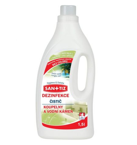 Čistící prostředek na koupelny a vodní kámen / dezinfekce Sanitiz 1.5l - parfém Jungle rain | Filson Store