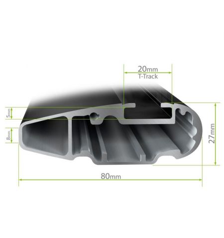 Střešní nosič / příčníky Thule WingBar Evo Silver - Acura TL Sedan 4-dv (09-14) - normální střecha | Filson Store