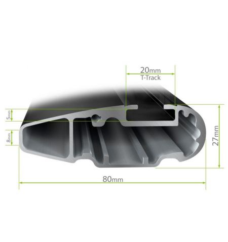Střešní nosič příčníky Thule WingBar Evo Silver - Daewoo Lacetti Sedan 4-dv 03-11 - normální střecha | Filson Store