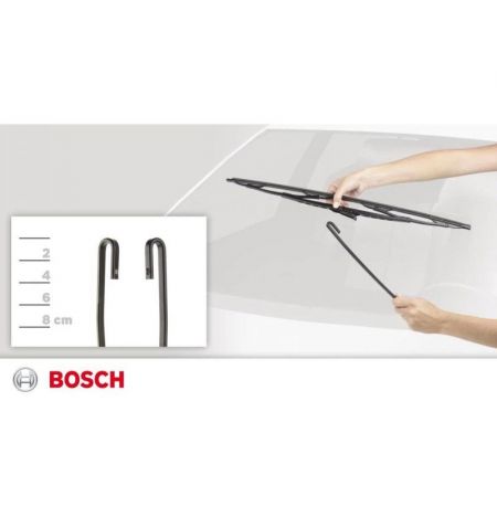 Stěrač Bosch Eco 45cm 1ks - s grafitovým břitem / adaptér hák | Filson Store