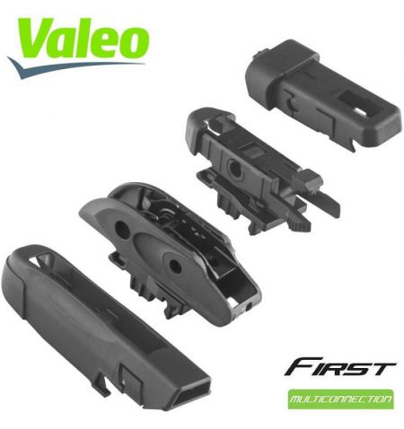 Stěrač Valeo First Multiconnection plochý Flat 61cm 1ks - multifunkční adaptéry | Filson Store