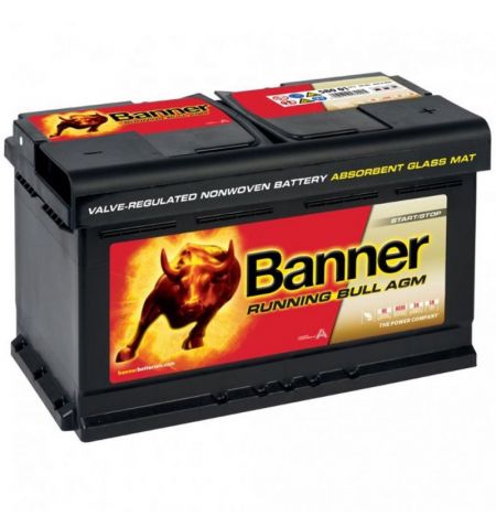 Autobaterie / akumulátor kyselino-olověný Banner Running Bull AGM 12V 80Ah 58001 | Filson Store