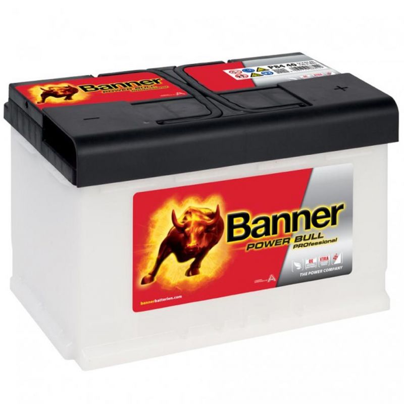 Autobaterie / akumulátor kyselino-olověný Banner Power Bull Professional 12V 84Ah P8440