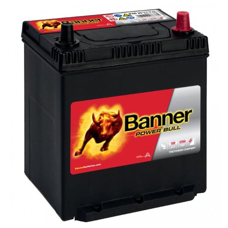 Autobaterie / akumulátor kyselino-olověný Banner Power Bull 12V 40Ah P4025