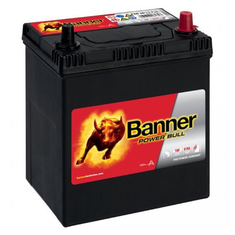 Autobaterie / akumulátor kyselino-olověný Banner Power Bull 12V 40Ah P4026