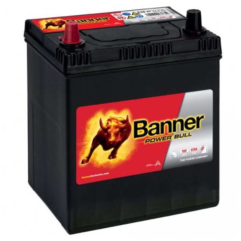 Autobaterie / akumulátor kyselino-olověný Banner Power Bull 12V 40Ah P4027