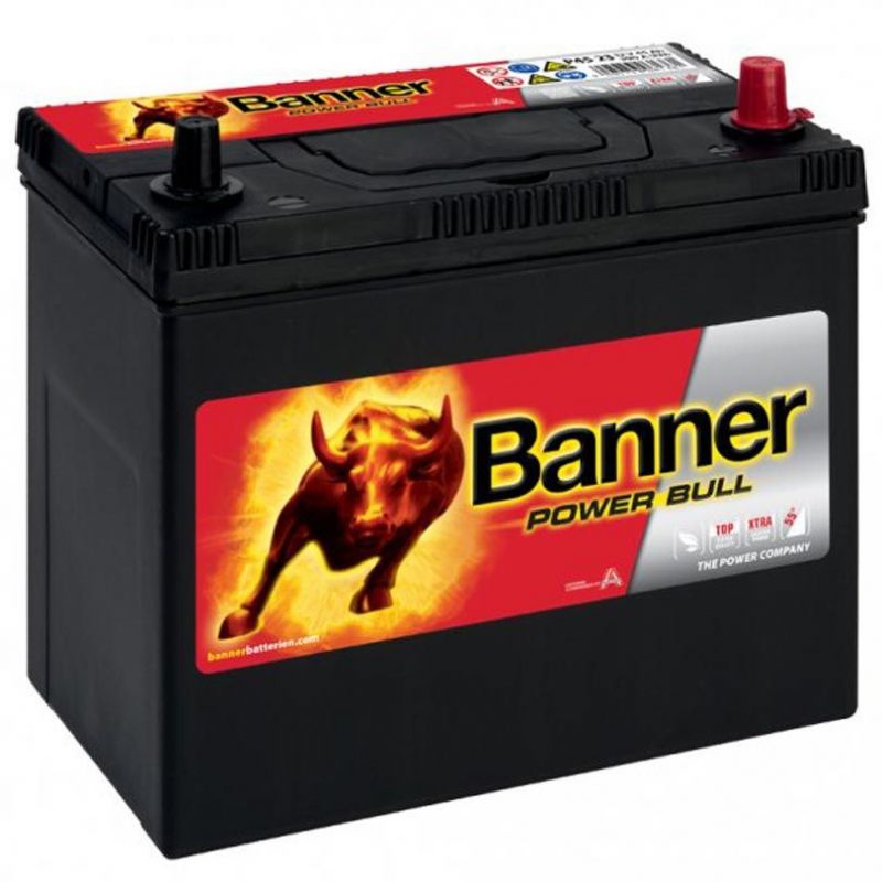 Autobaterie / akumulátor kyselino-olověný Banner Power Bull 12V 45Ah P4523