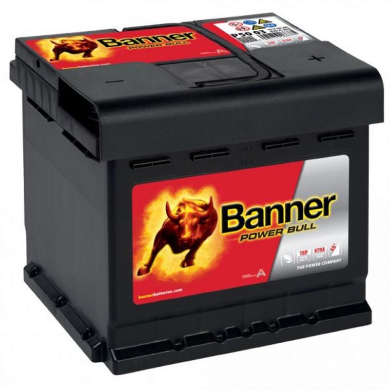 Autobaterie / akumulátor kyselino-olověný Banner Power Bull 12V 50Ah P5003