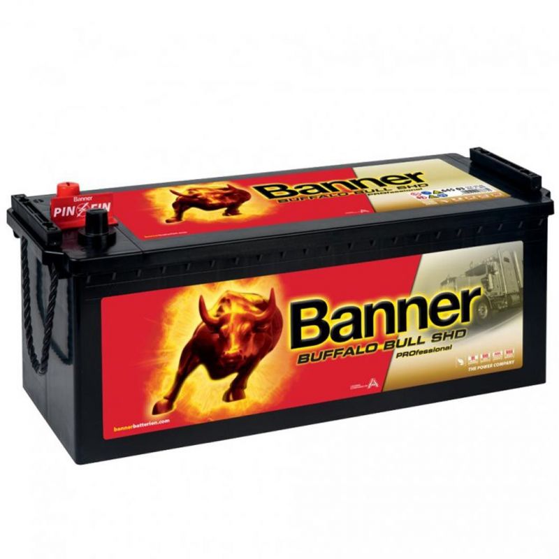 Levně Autobaterie / akumulátor kyselino-olověný Banner Buffalo Bull SHD Professional 12V 145Ah 64503