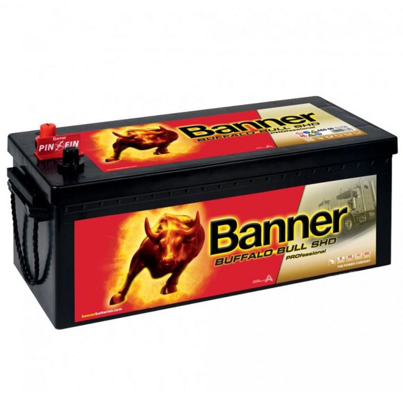 Autobaterie / akumulátor kyselino-olověný Banner Buffalo Bull SHD Professional 12V 180Ah 68008